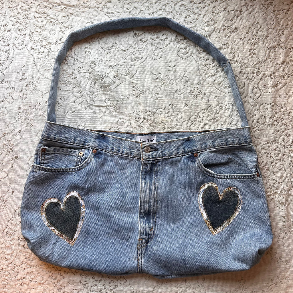 Double Heart Shoulder Bag
